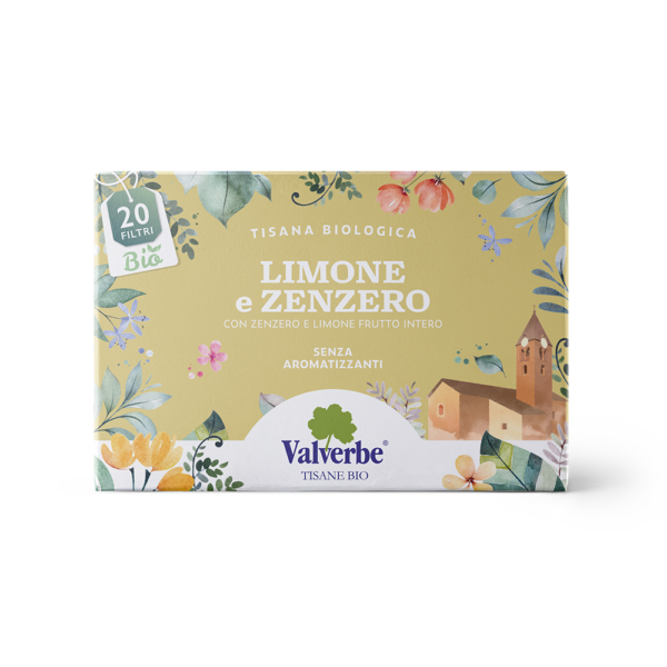 Tisana Limone e Zenzero-Valverbe-30g-20 Filtri