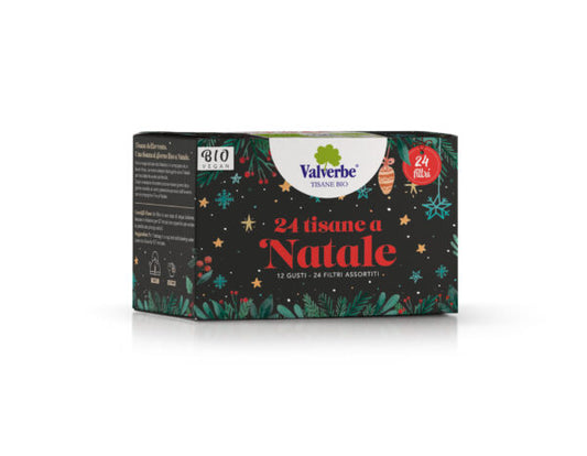 Tisana dell’avvento 24 tisane a Natale Valverbe – 24 filtri – 33g