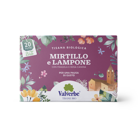 Tisana Mirtillo e Lampone – Valverbe-30g-20 Filtri
