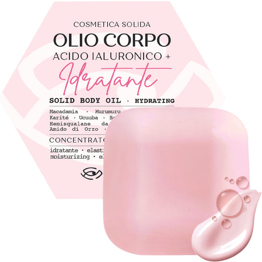 Olio Solido Corpo con ACIDO IALURONICO – Crema Idratante