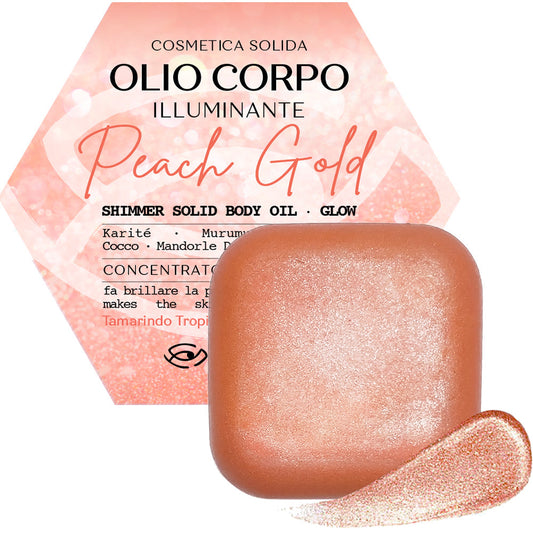 Olio Solido Corpo PEACH GOLD – Crema Illuminante