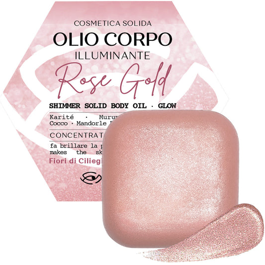 Olio Solido Corpo ROSE GOLD – Crema Illuminante